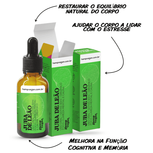 Extrato de Juba de Leão em Gotas 30ml