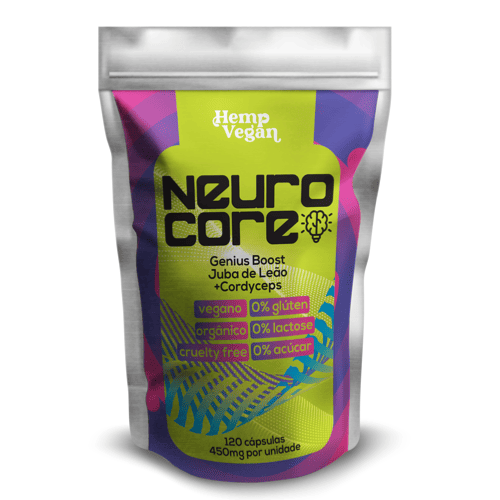 Neuro Core Cápsulas de Cogumelos - Cordyceps & Juba de Leão