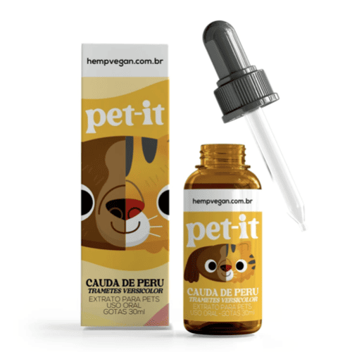 Pet-it Extrato de Cogumelos para Pets - Cauda de Peru