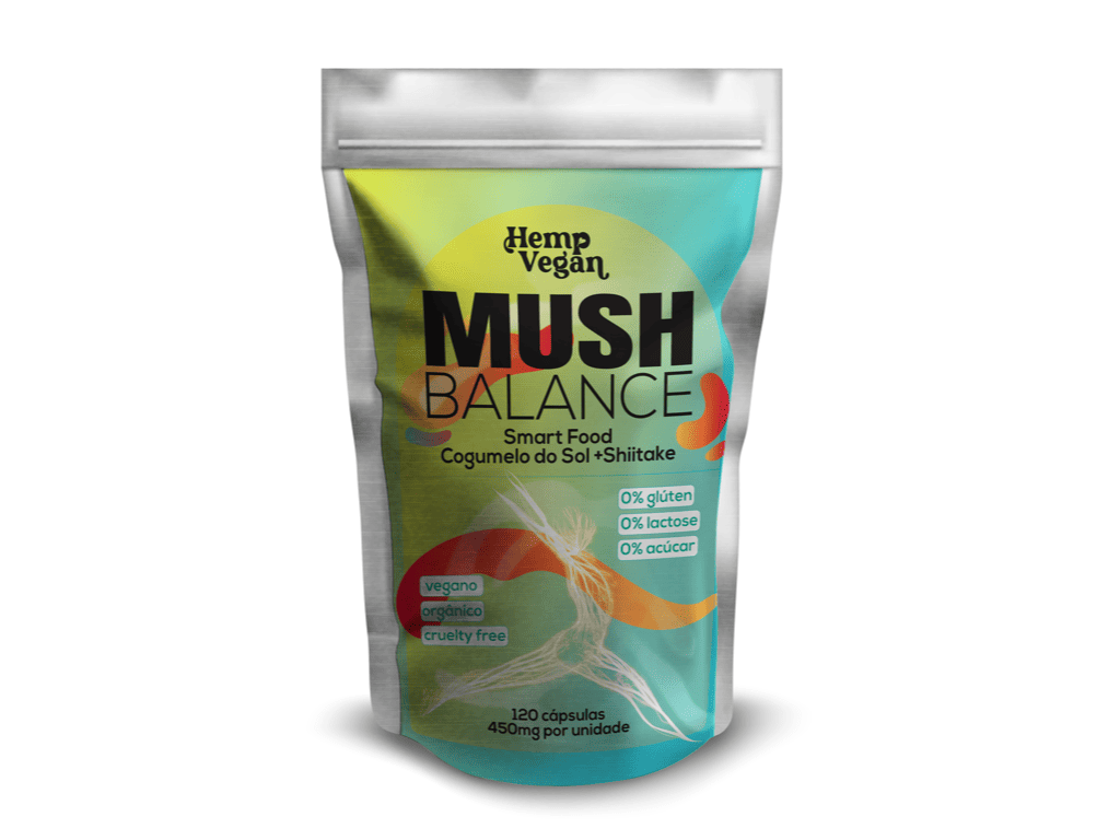 Mush Balance Cápsulas de Cogumelos - Shiitake & Cogumelo do Sol