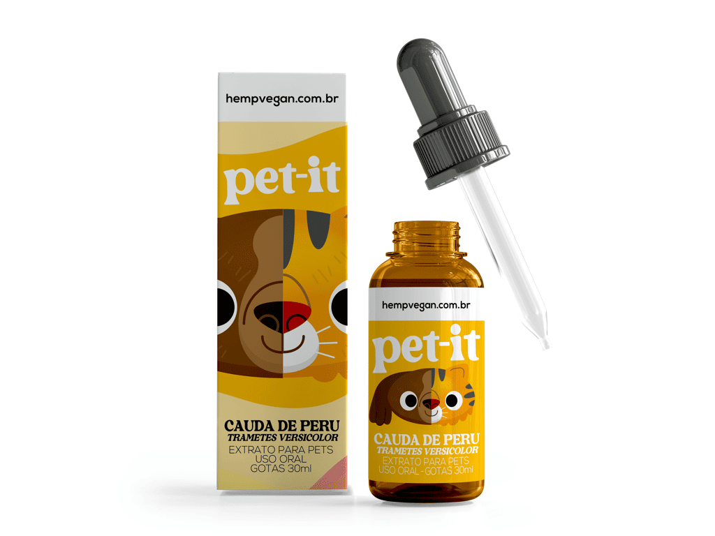 Pet-it Extrato de Cogumelos para Pets - Cauda de Peru