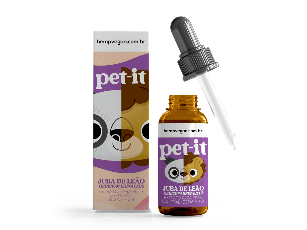 Pet-it Extrato de Cogumelos para Pets - Juba de Leão