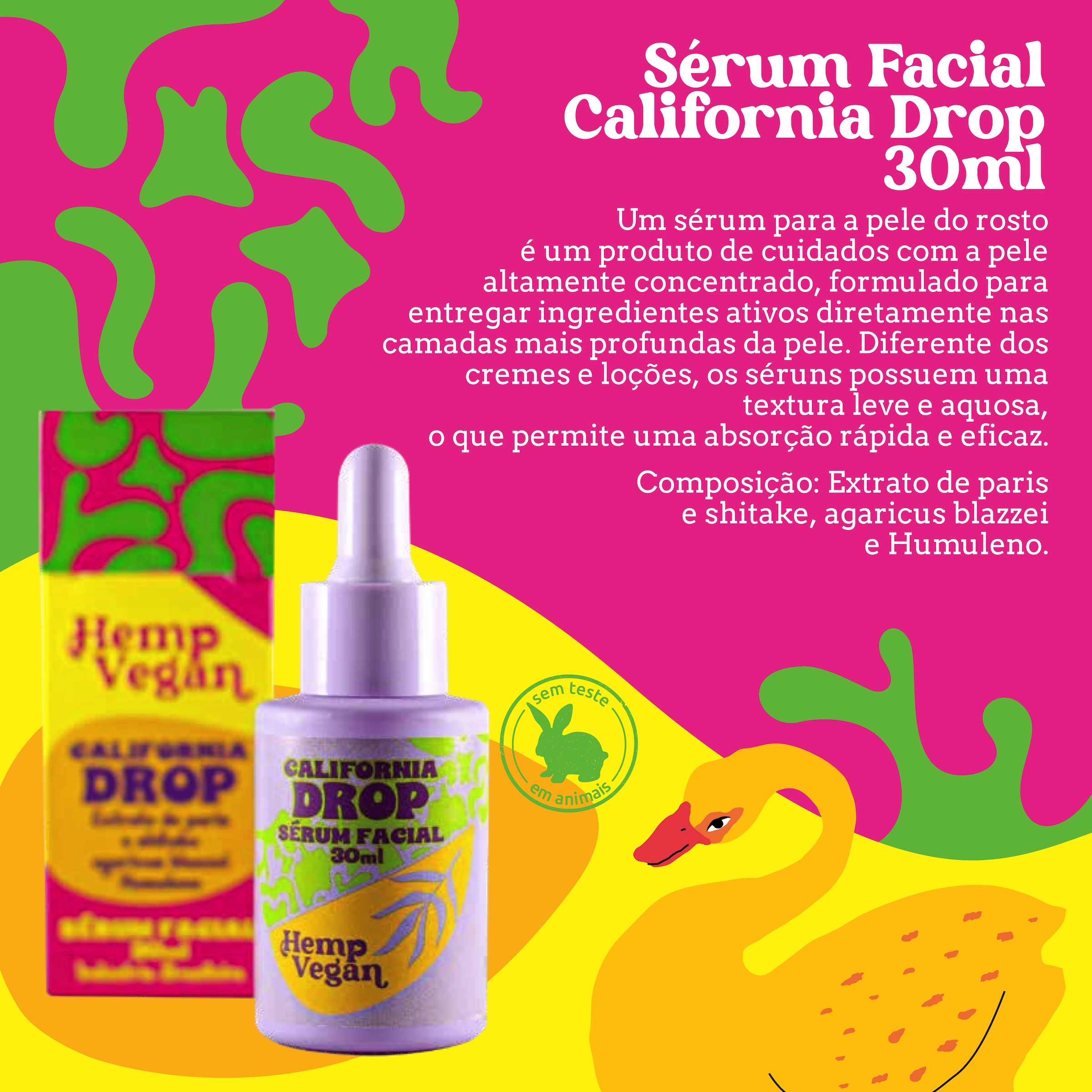 Benefícios do Sérum Facial California Drop da Hemp Vegan: o que você precisa saber.